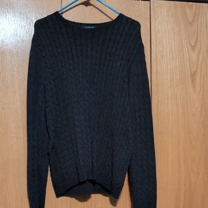 Lauren Ralph Lauren Black Cable Knit Sweater